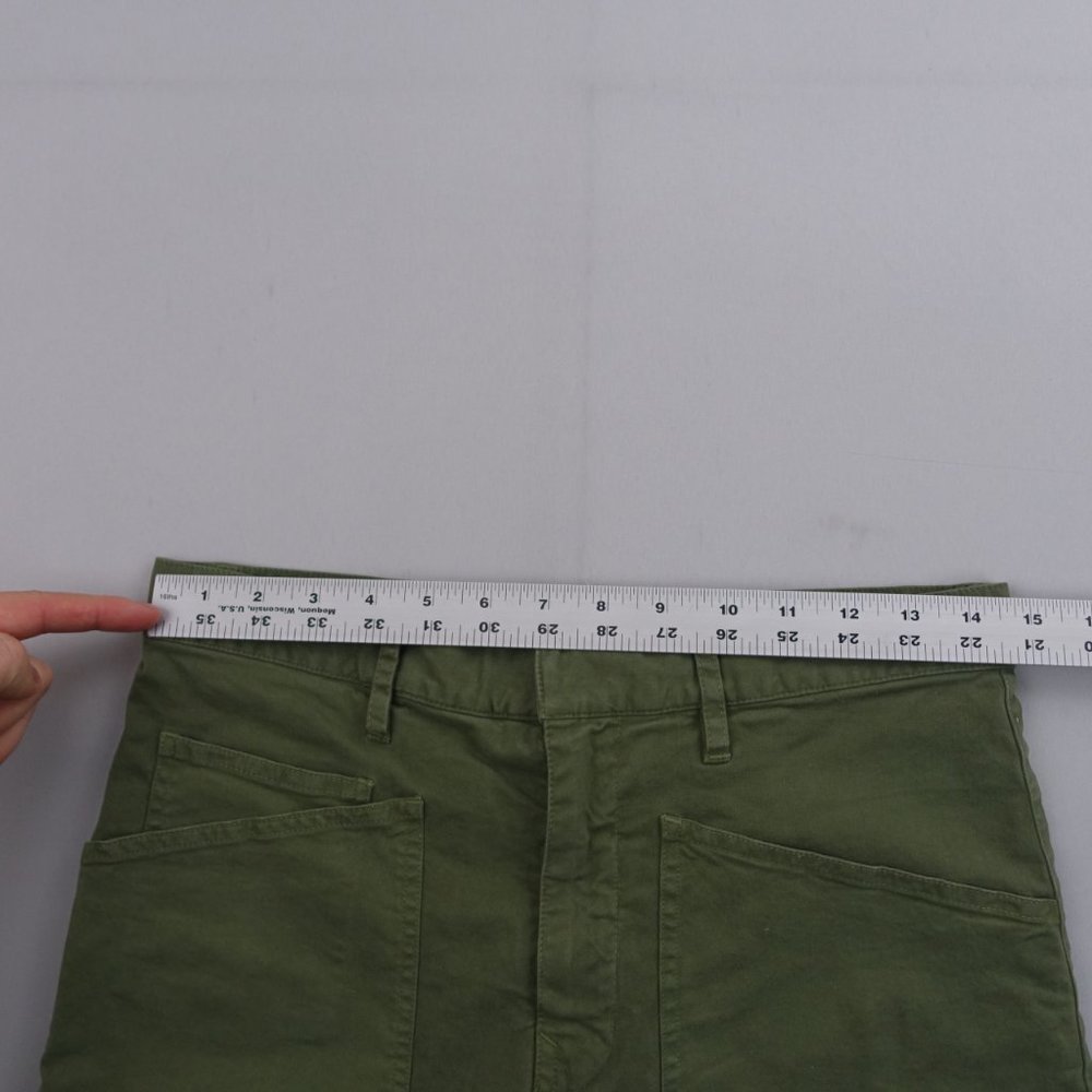 Nili Lotan Olive Green Cropped Ankle Pants - Picture 9 of 12